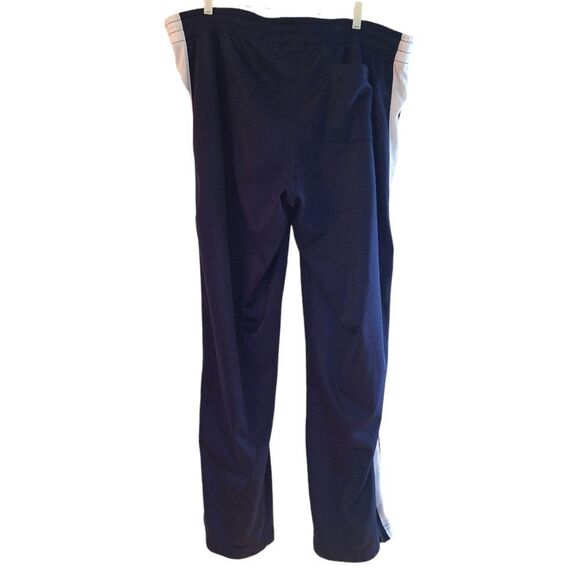 Nike Basketball Pants VTG Y2K Navy Blue White Stripes Zip Ankle XXL Men size 2XL - Picture 11 of 11